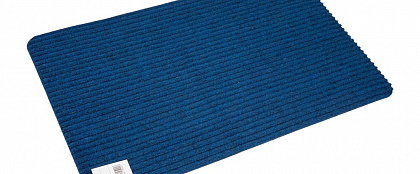 Коврик влаговпитывающий двухполосный классик 60х90 синий